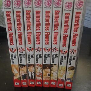 Manga: Butterflies, Flowers; Vols. 1-8 (Complete Set)